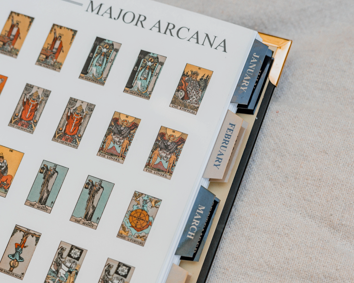 •A YEAR OF TAROT• undated journal
