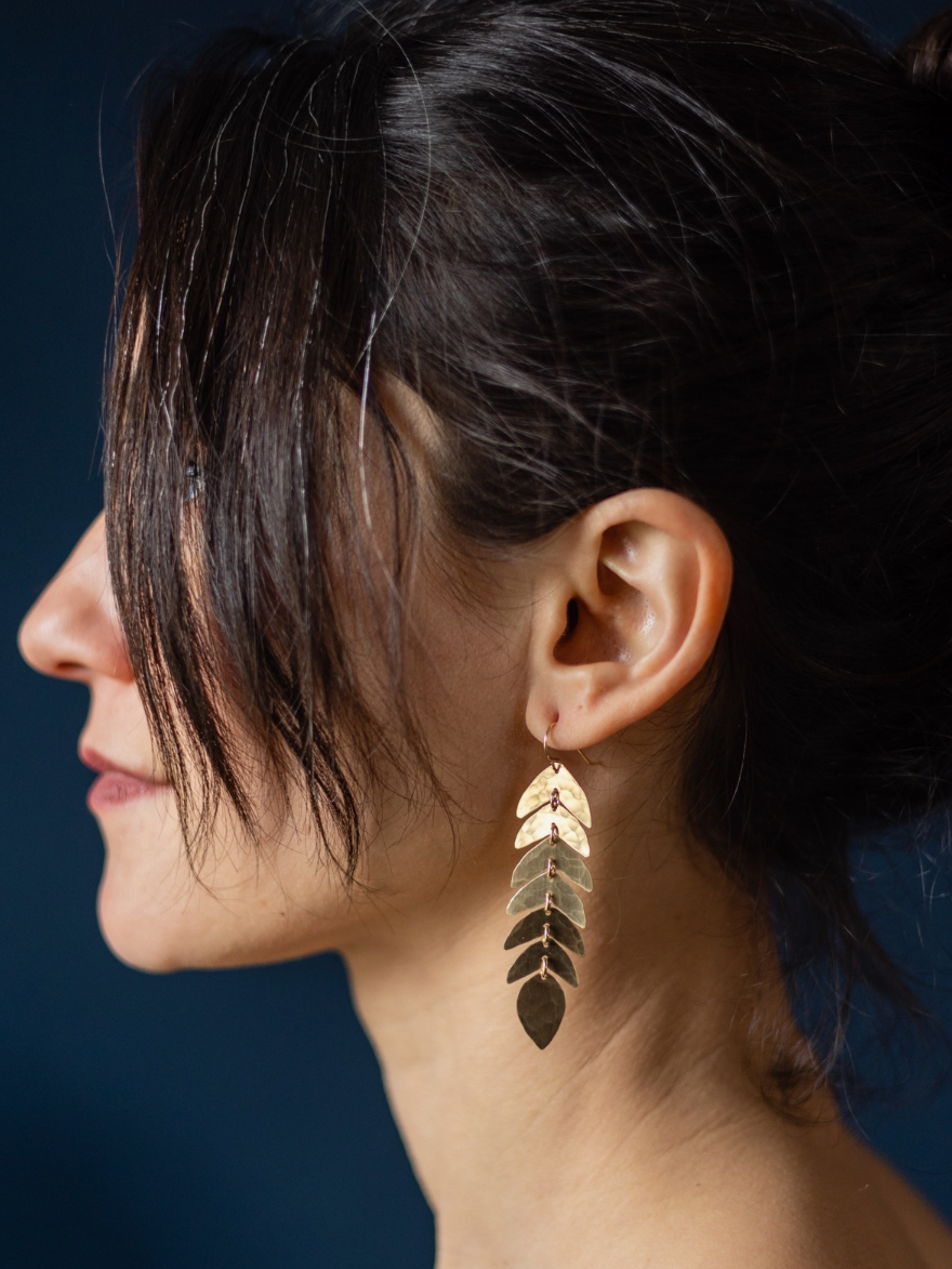 •CAMILLE• gold dangle earrings