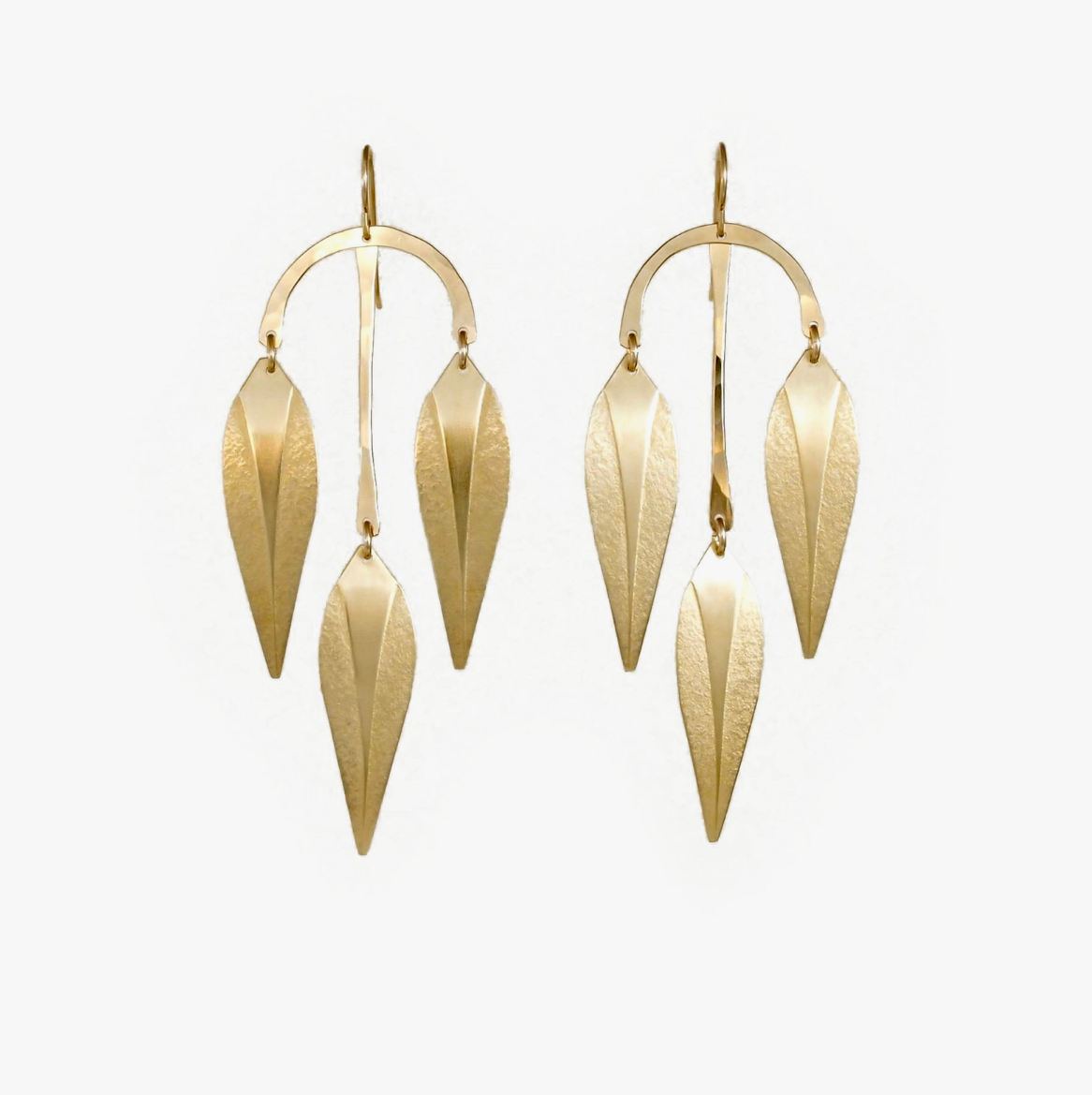 •SMALL WILLOW• gold dangle earrings