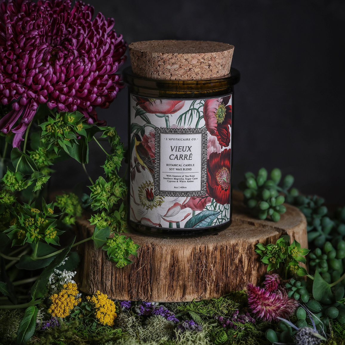 •VIEUX CARRÉ• botanica glass jar candle