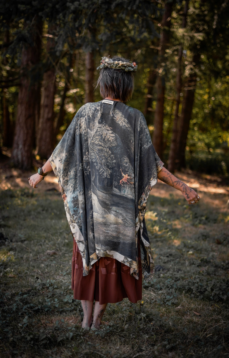 •CASTLES IN THE AIR• ruana style bamboo cardigan