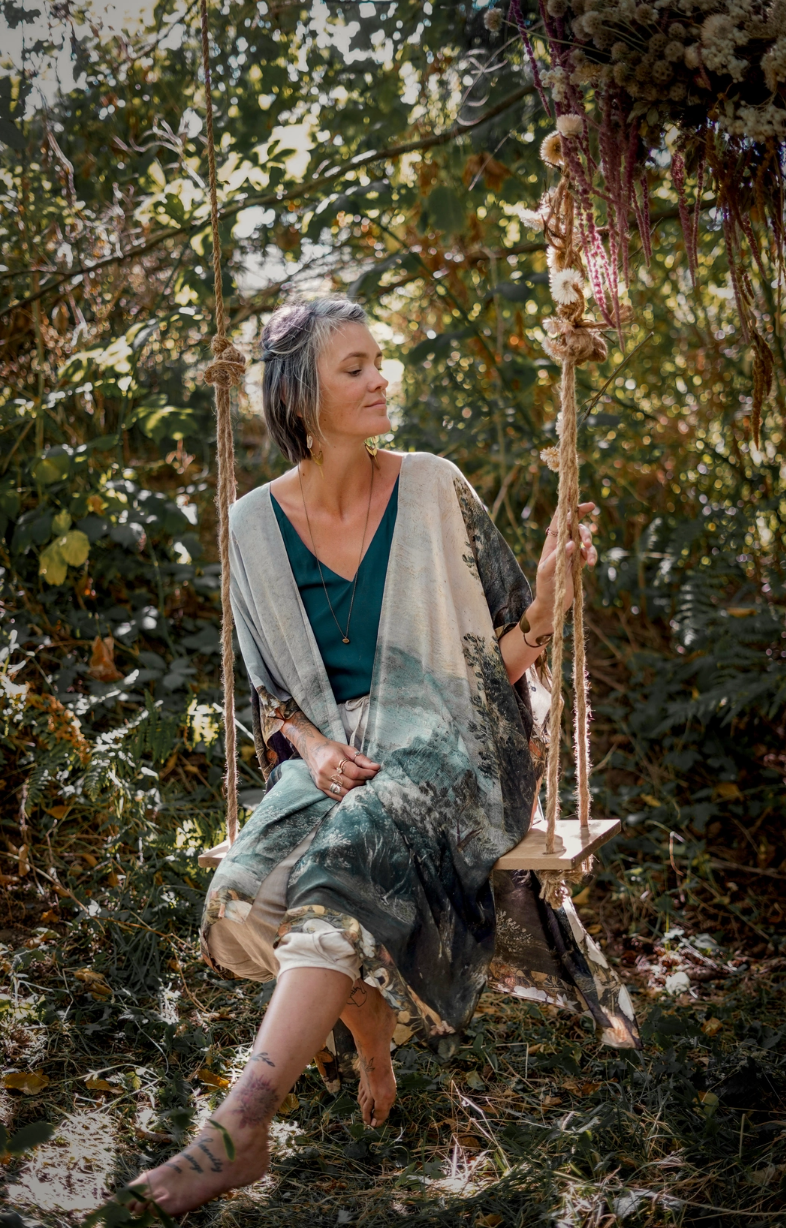 •CASTLES IN THE AIR• ruana style bamboo cardigan