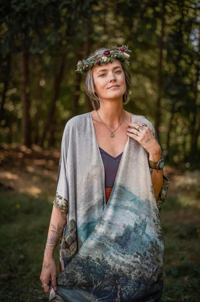•CASTLES IN THE AIR• ruana style bamboo cardigan