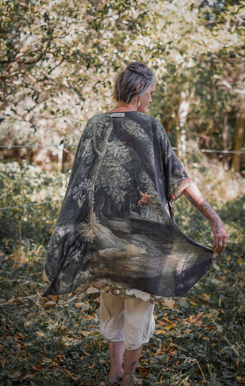 •CASTLES IN THE AIR• ruana style bamboo cardigan