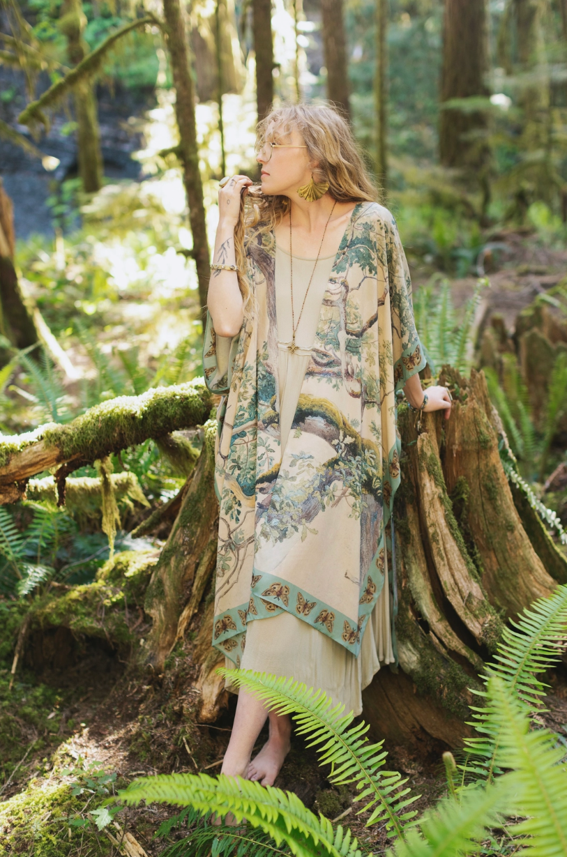 •EARTH & SKY• ruana style bamboo cardigan