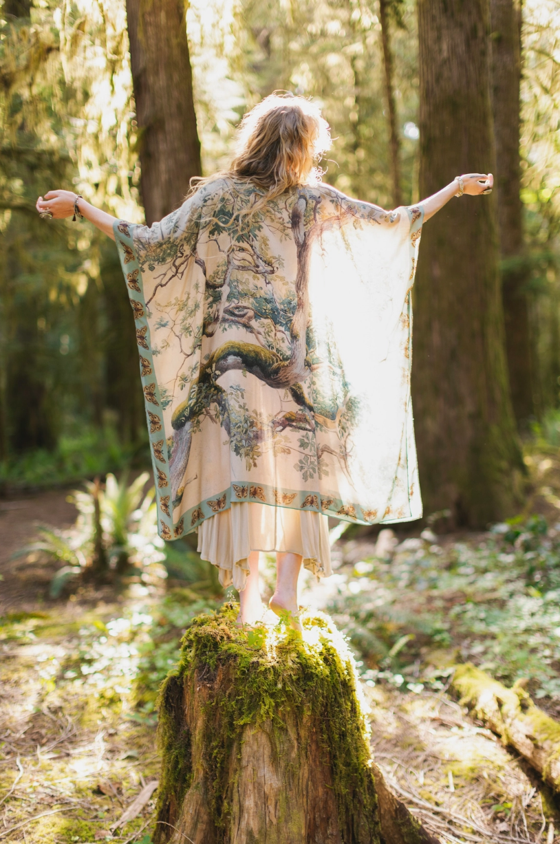 •EARTH & SKY• ruana style bamboo cardigan