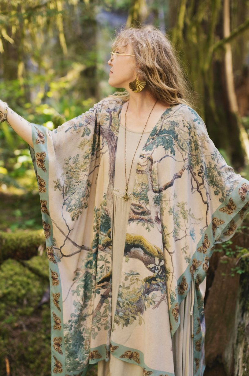 •EARTH & SKY• ruana style bamboo cardigan