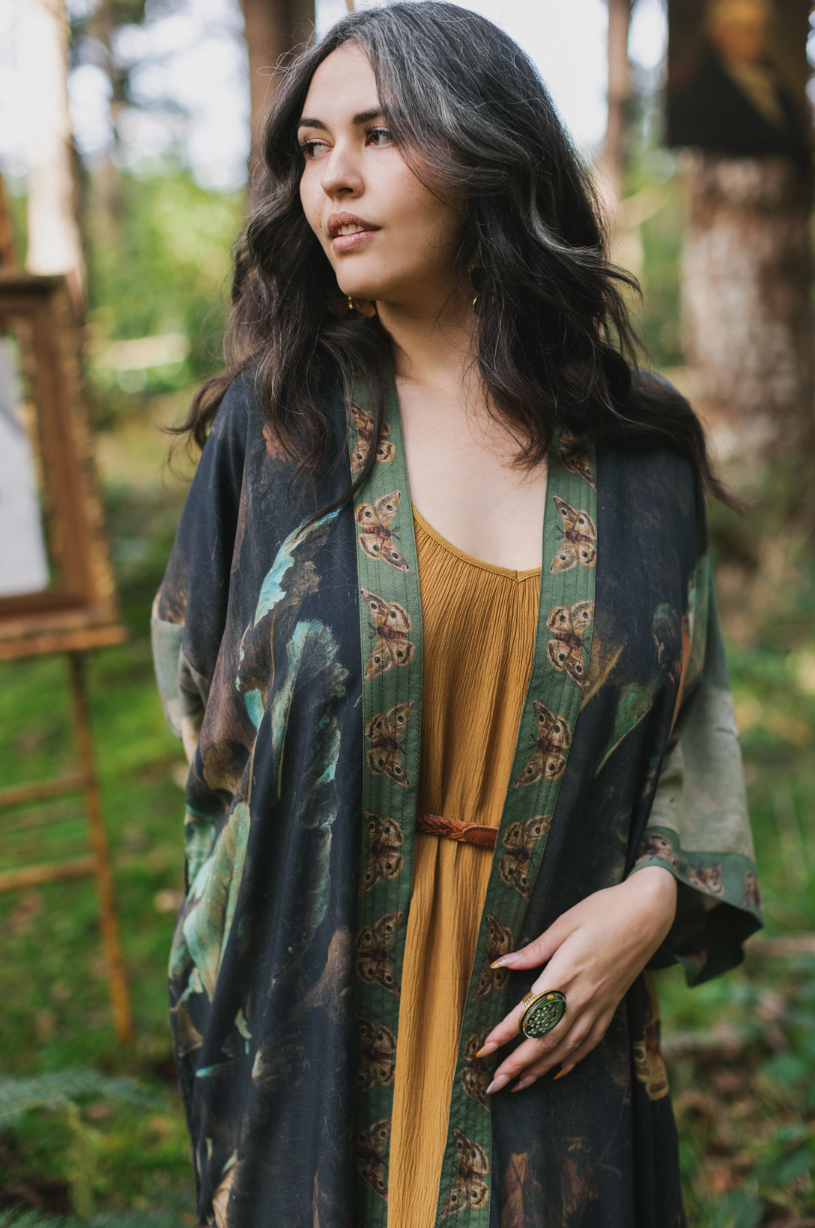•HEARTWORK• duster style bamboo cardigan