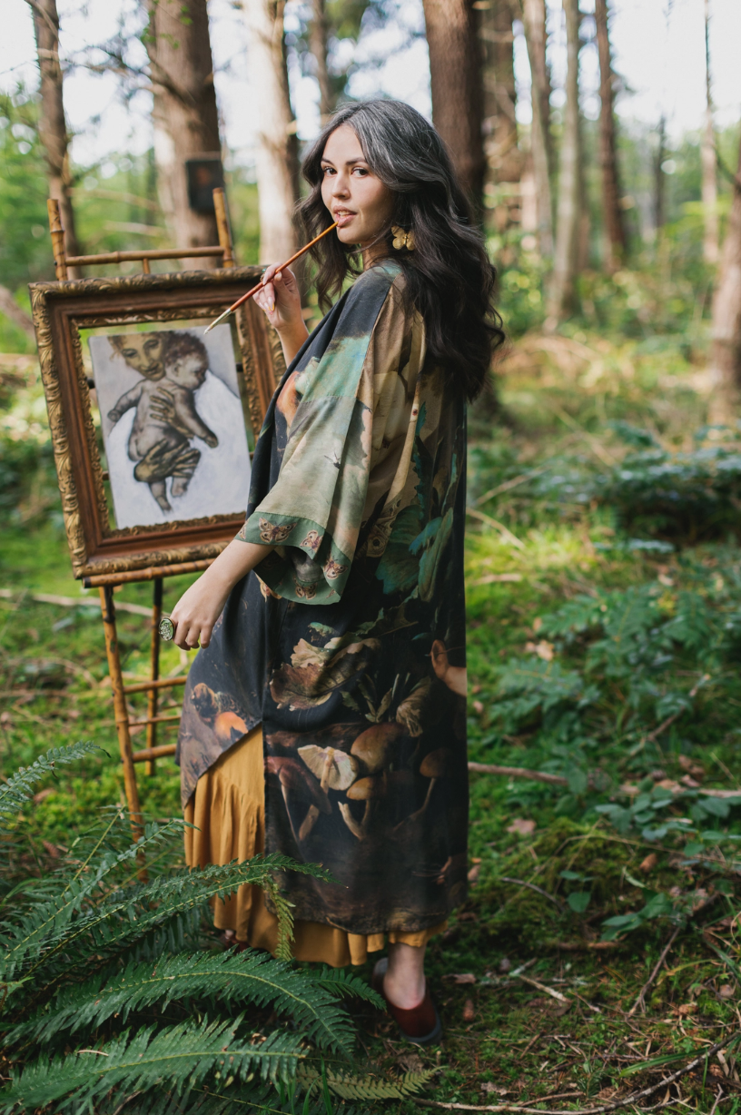•HEARTWORK• duster style bamboo cardigan