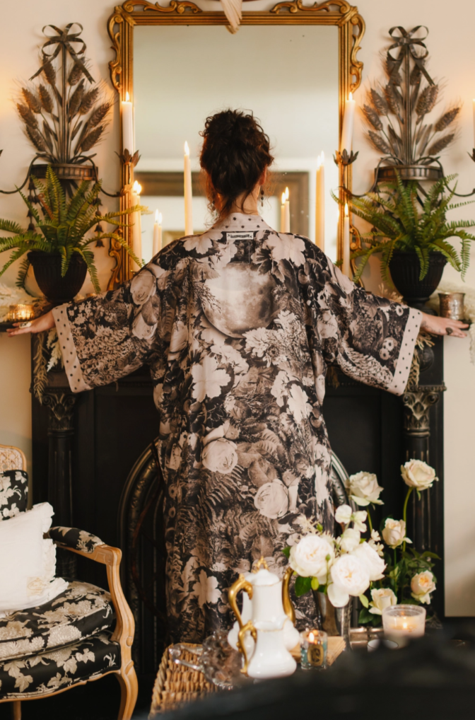 •LOOKING GLASS• duster style bamboo cardigan