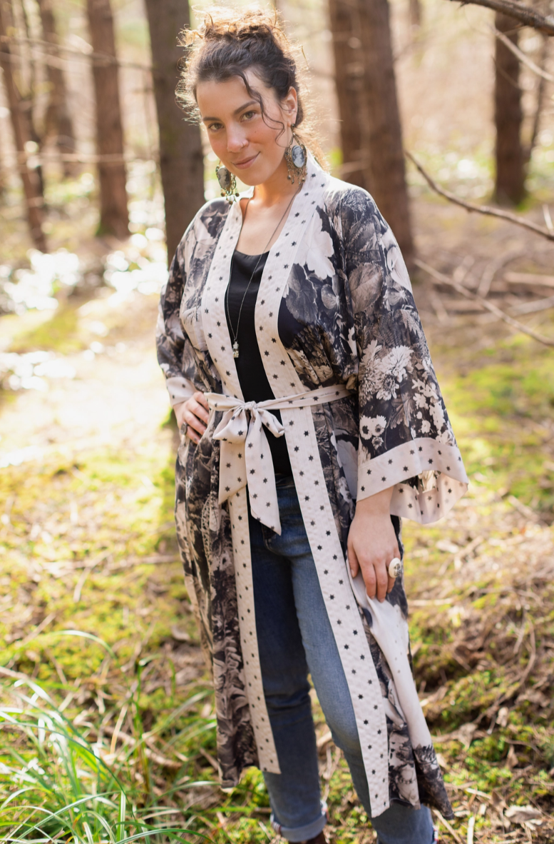 •LOOKING GLASS• duster style bamboo cardigan