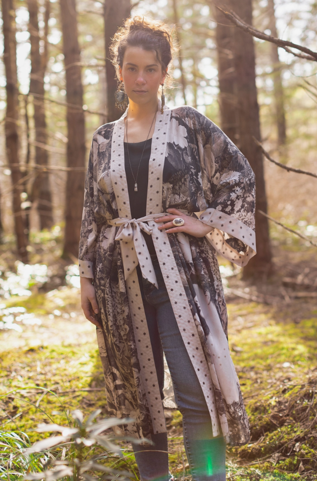 •LOOKING GLASS• duster style bamboo cardigan