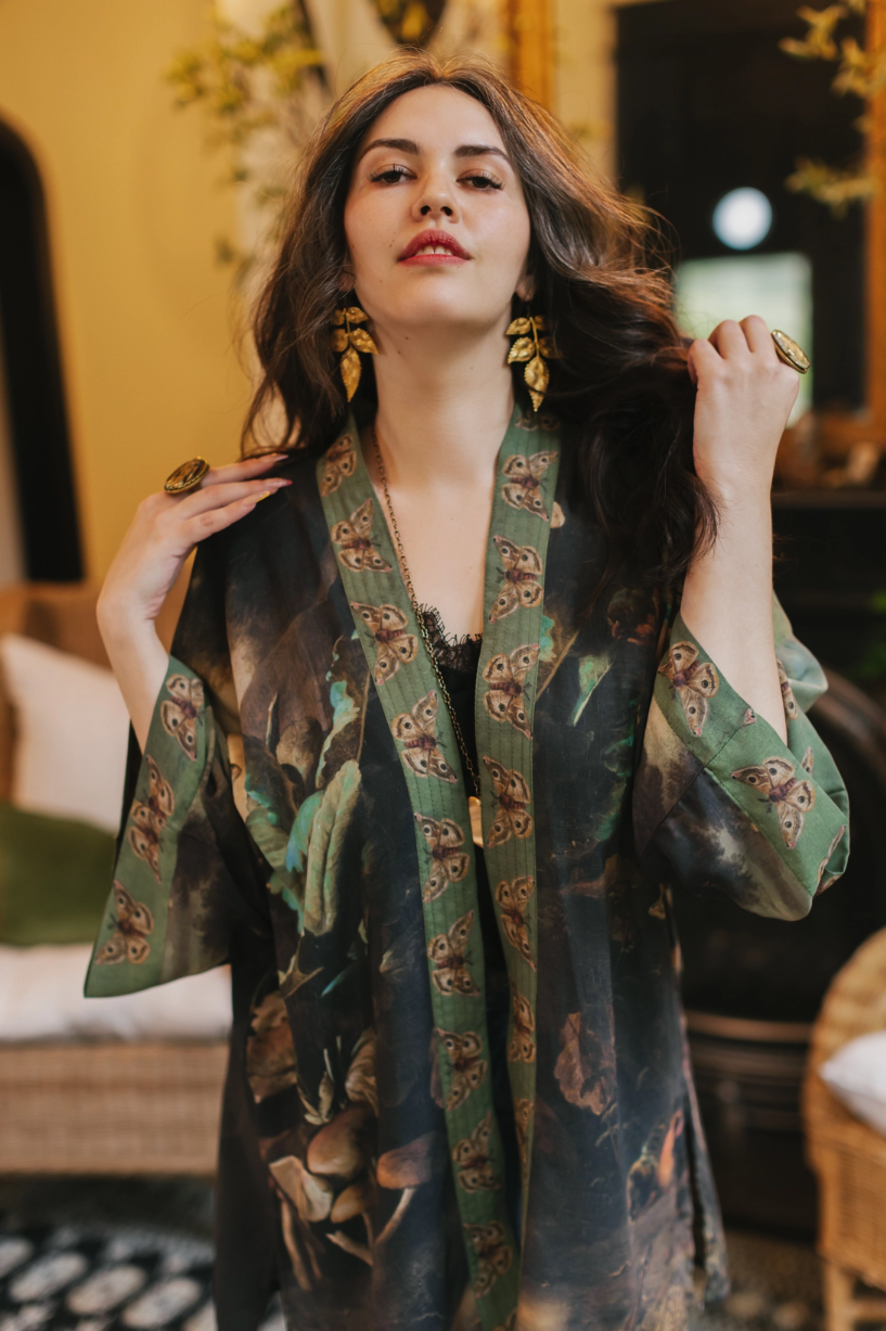 •HEARTWORK• bamboo cardigan with tie