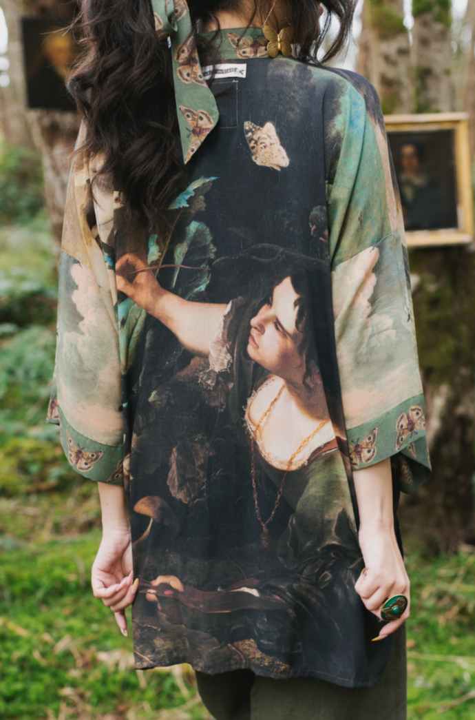 •HEARTWORK• bamboo cardigan with tie