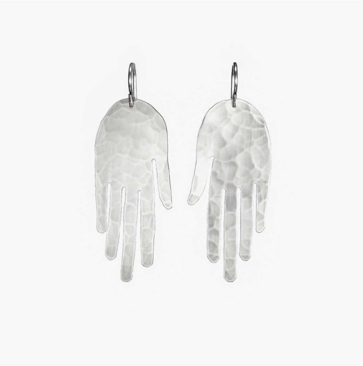 •MANOS• silver dangle earrings
