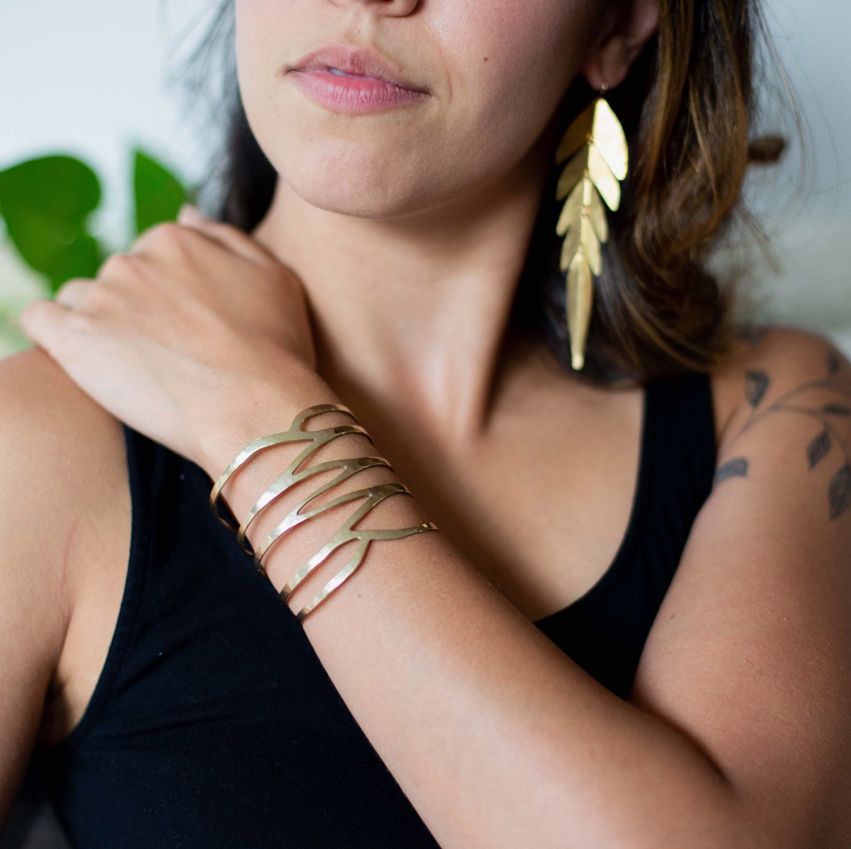 •RIVER• brass bracelet