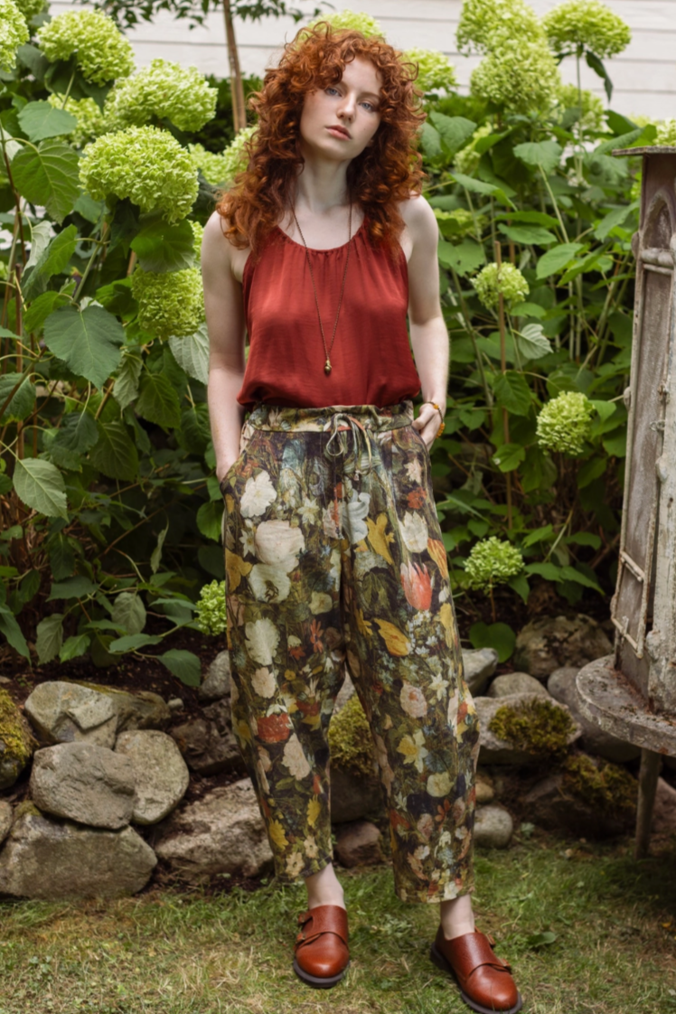 •I DREAM IN FLOWERS• linen/bamboo pants