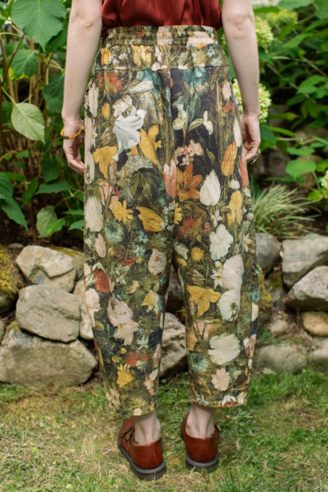 •I DREAM IN FLOWERS• linen/bamboo pants