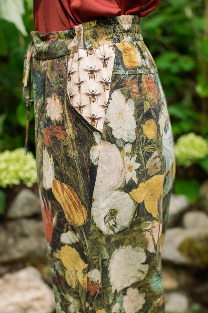 •I DREAM IN FLOWERS• linen/bamboo pants
