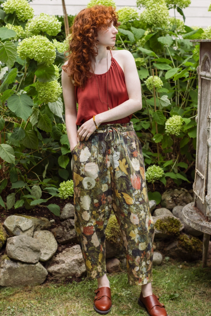•I DREAM IN FLOWERS• linen/bamboo pants