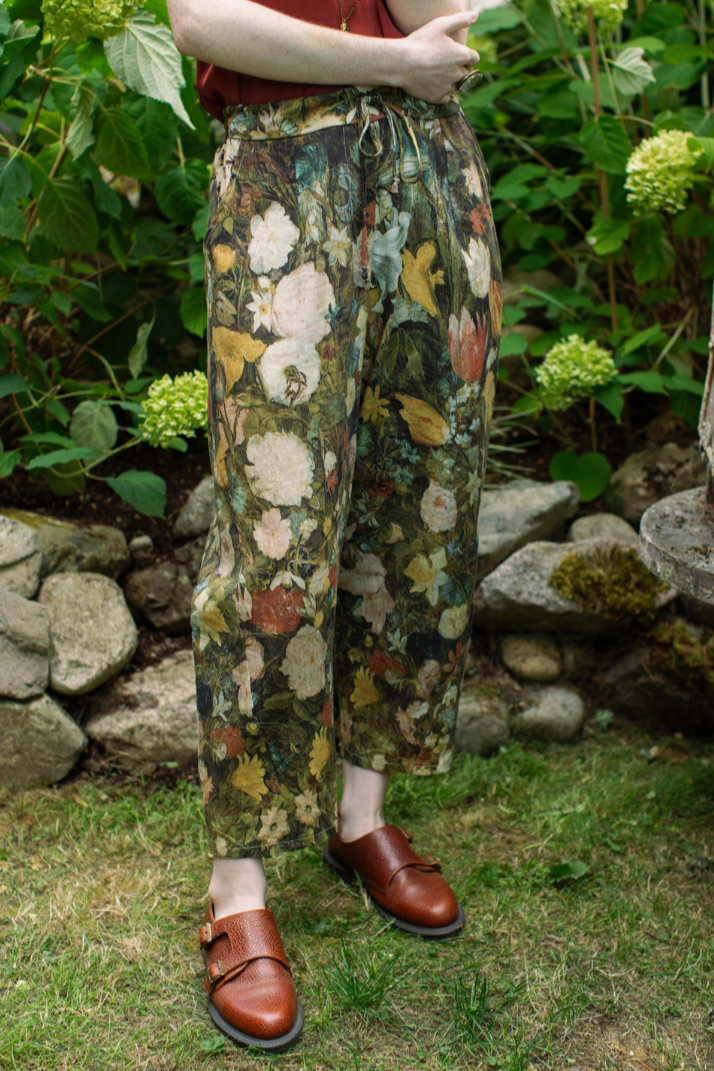 •I DREAM IN FLOWERS• linen/bamboo pants