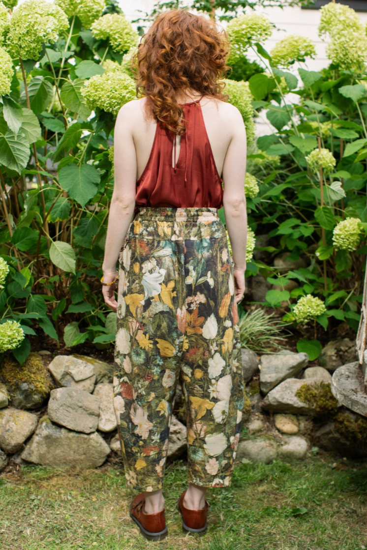 •I DREAM IN FLOWERS• linen/bamboo pants