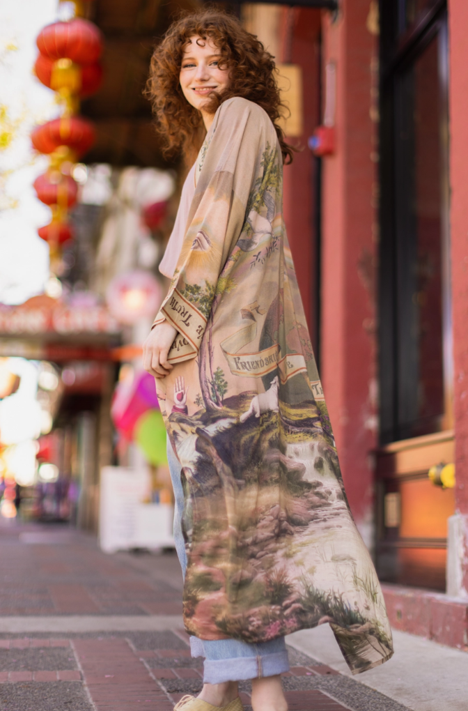 •FRIENDSHIP, LOVE, & TRUTH• duster style bamboo cardigan