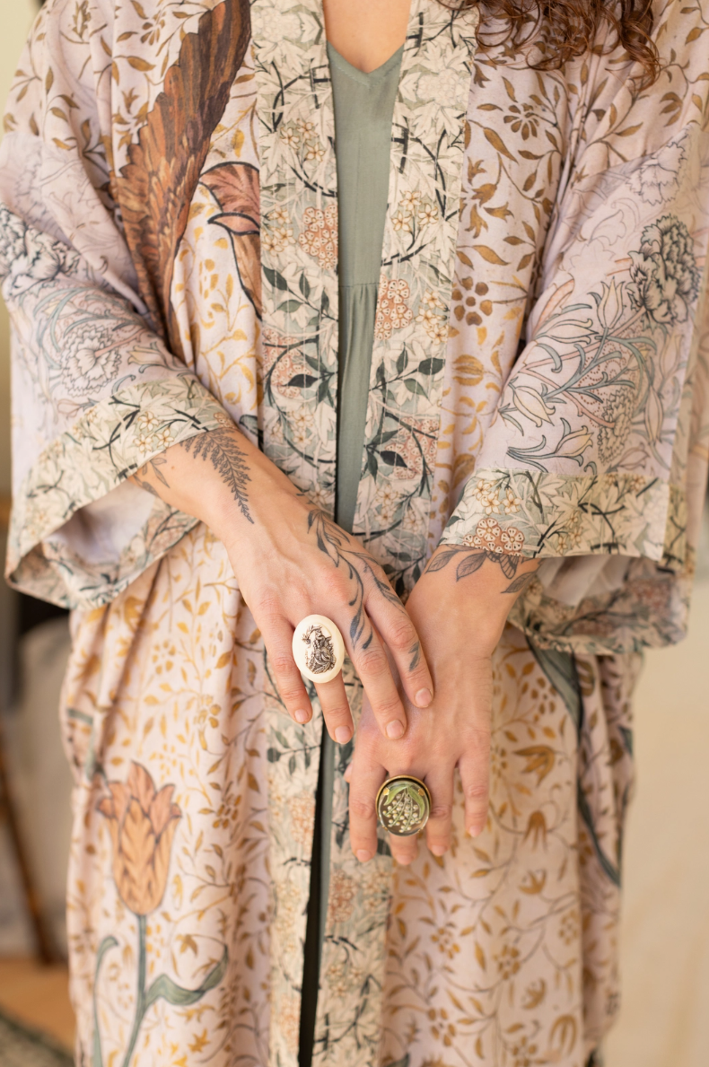 •FOLKLORE• duster style bamboo cardigan