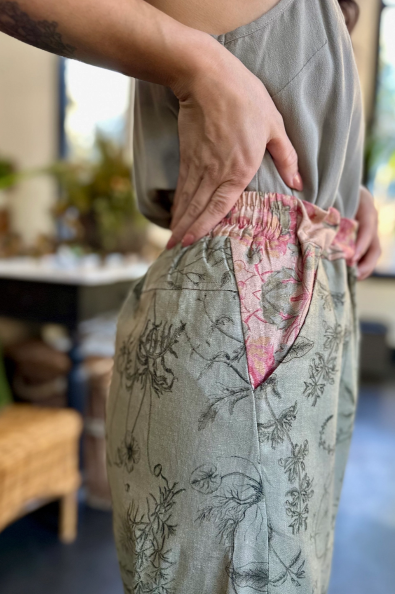 •MAP OF MY HEART• linen/bamboo pants