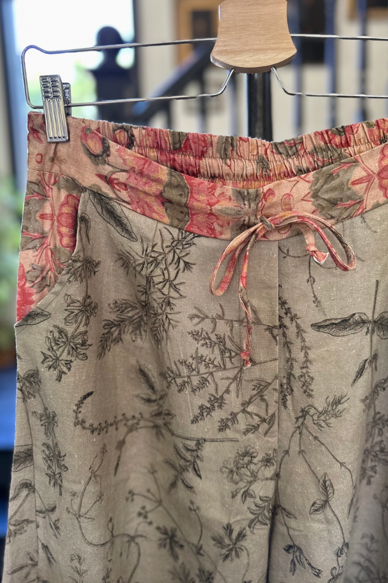 •MAP OF MY HEART• linen/bamboo pants