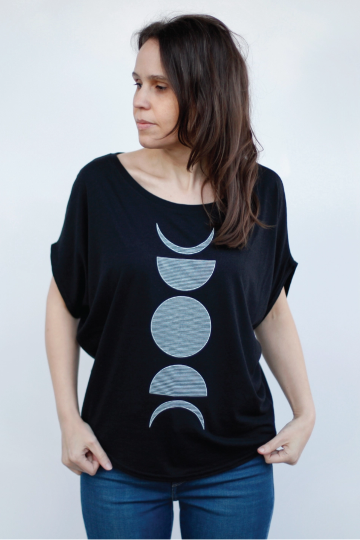 •MOON PHASE• bamboo blend dolman tee