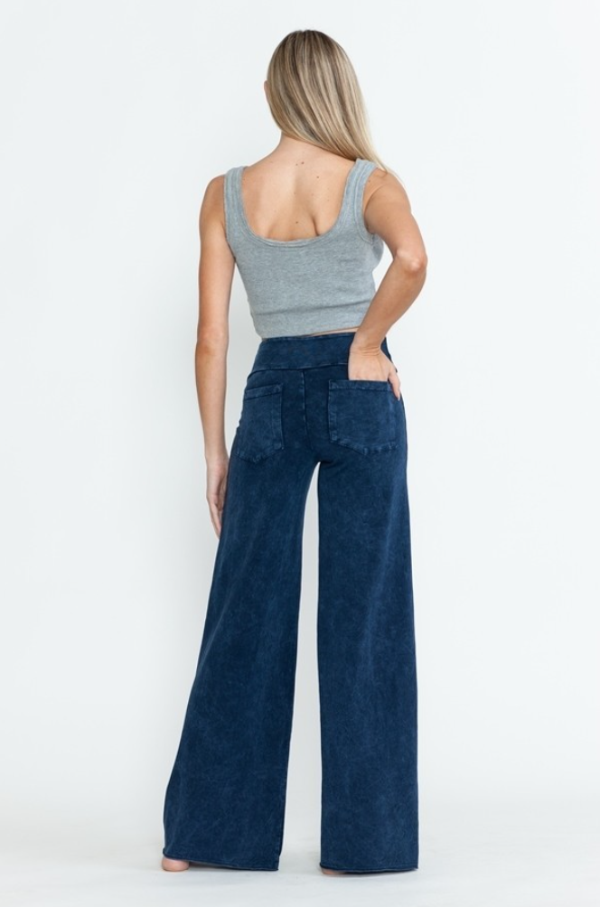 •RICHIE• cotton blend wide leg pants (USA)