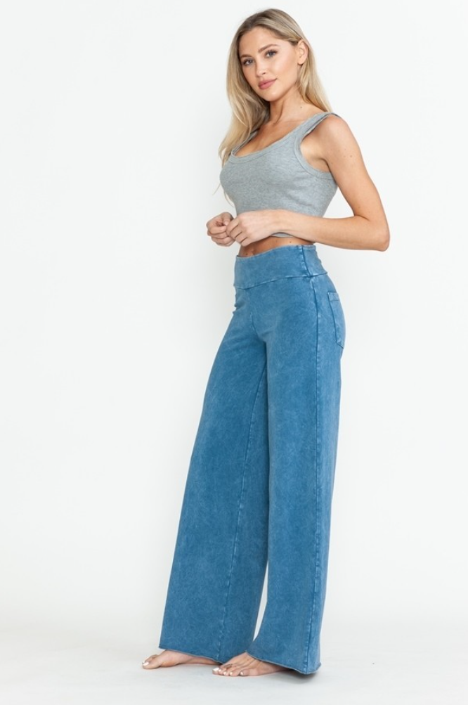 •RICHIE• cotton blend wide leg pants (USA)