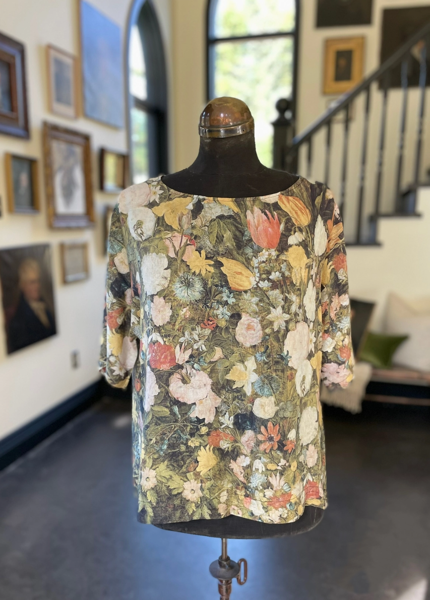 •I DREAM IN FLOWERS• bamboo tunic tee