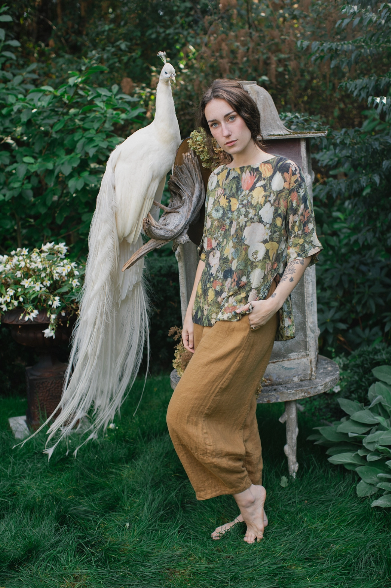 •I DREAM IN FLOWERS• bamboo tunic tee