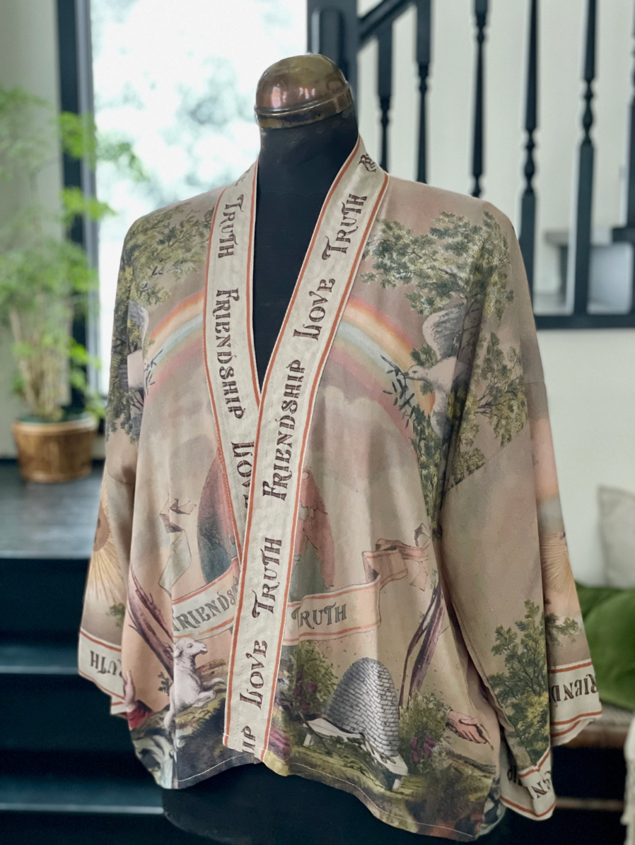 •FRIENDSHIP, LOVE, & TRUTH• cropped bamboo cardigan