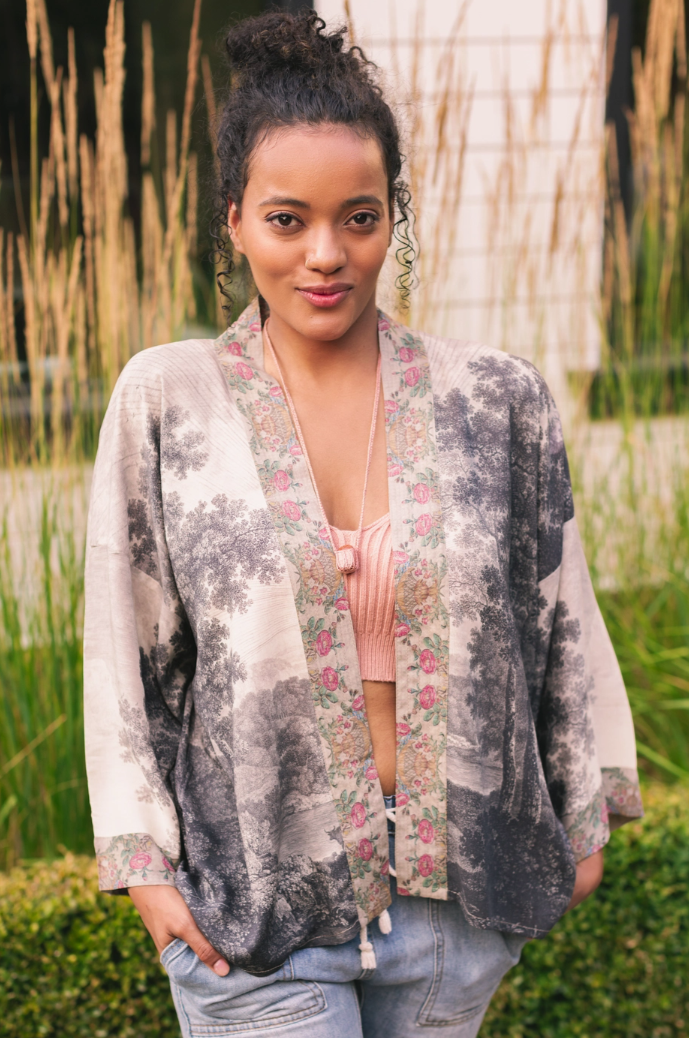 •STILL I RISE• cropped bamboo cardigan