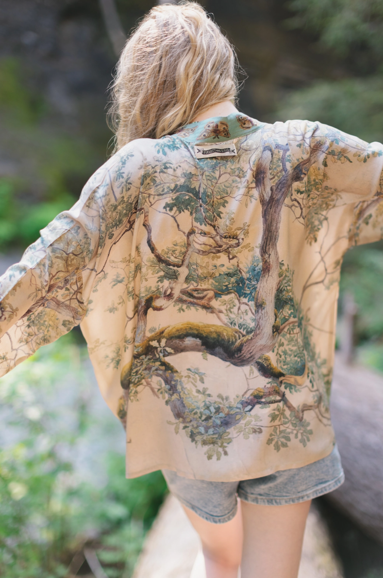 •EARTH & SKY• cropped bamboo cardigan