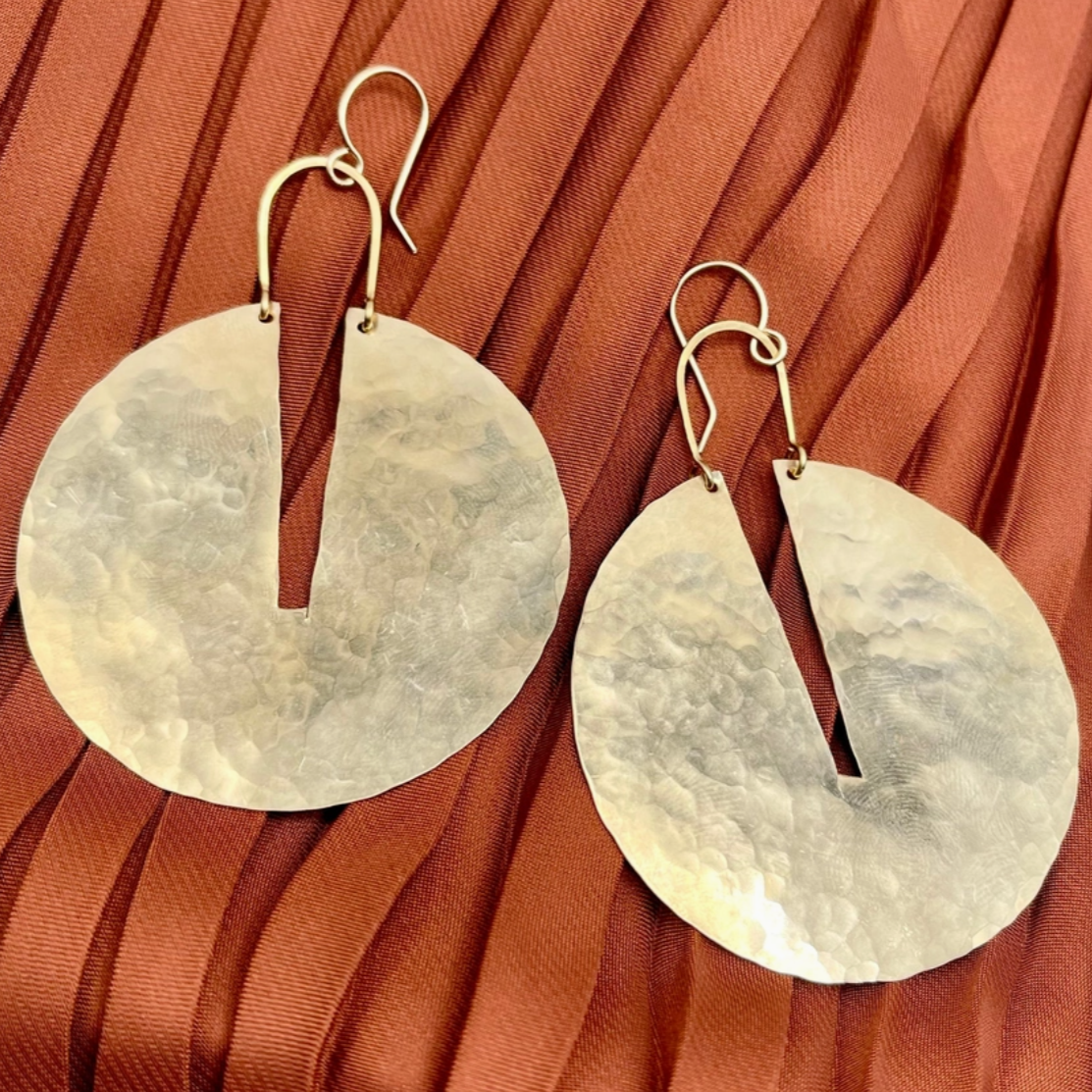•GOOD MEASURE LARGE• gold dangle earrings