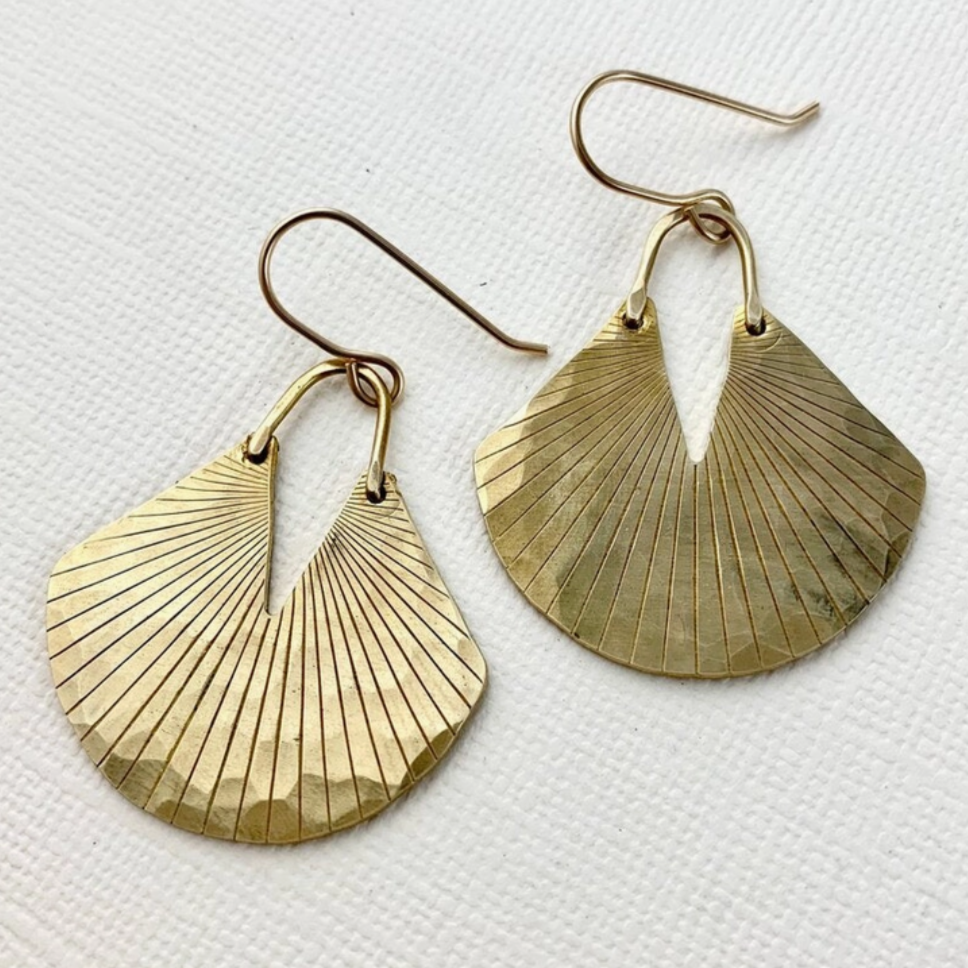 •TRUFFLE• gold dangle earrings