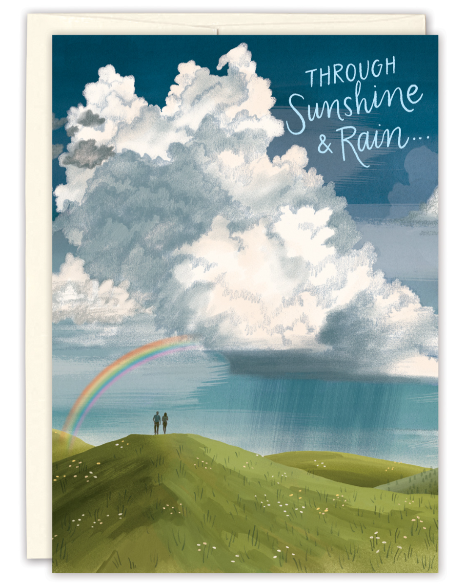 •SUNSHINE & RAIN• encouragement card