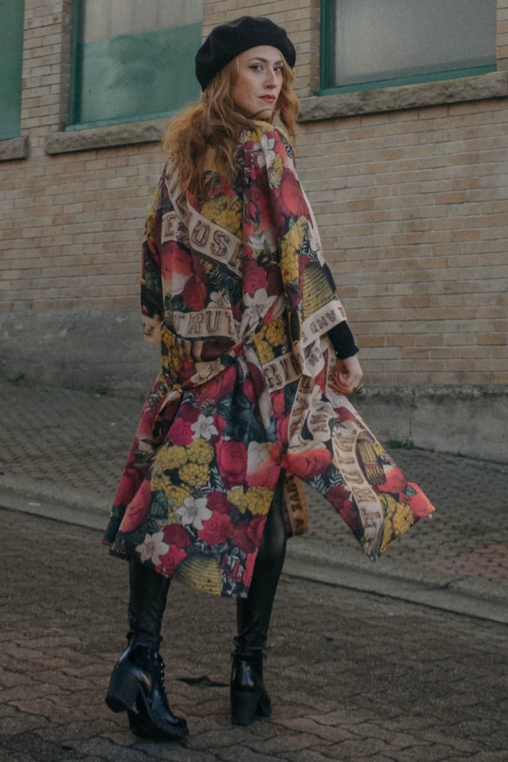 •FRIENDSHIP, LOVE, & TRUTH - BOLD• duster style bamboo cardigan