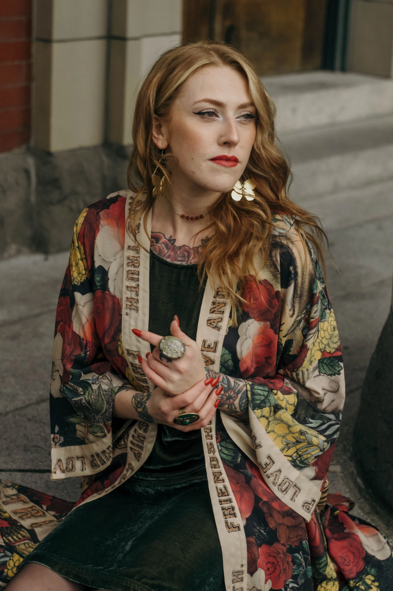 •FRIENDSHIP, LOVE, & TRUTH - BOLD• duster style bamboo cardigan