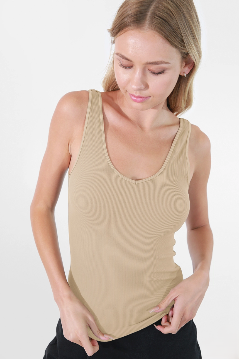 •RIBBED REVERSIBLE• tank top