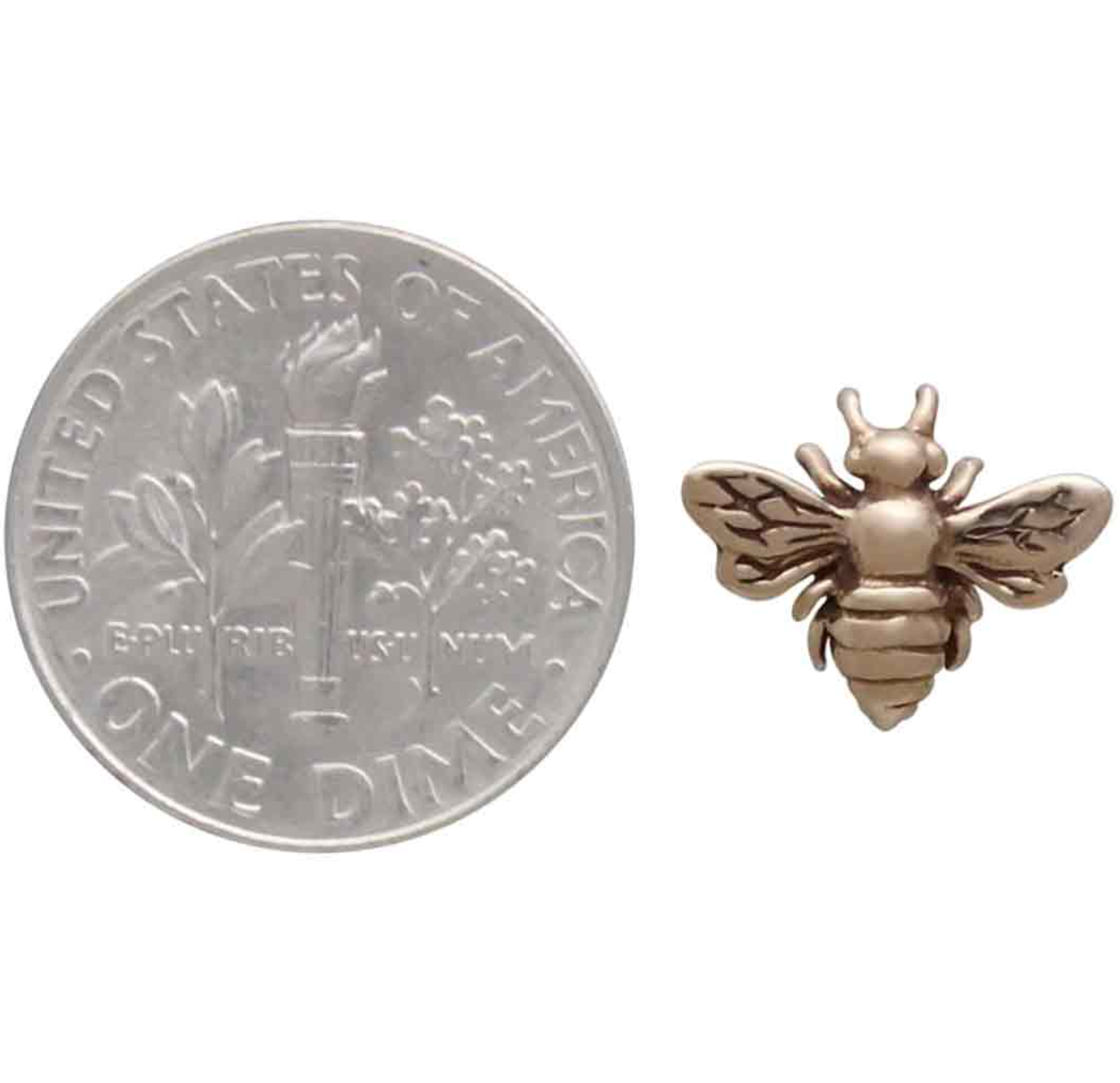 •HONEY BEE• bronze stud earrings