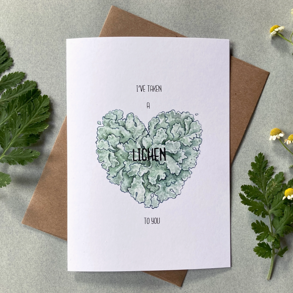 •TAKEN A LICHEN• affection card