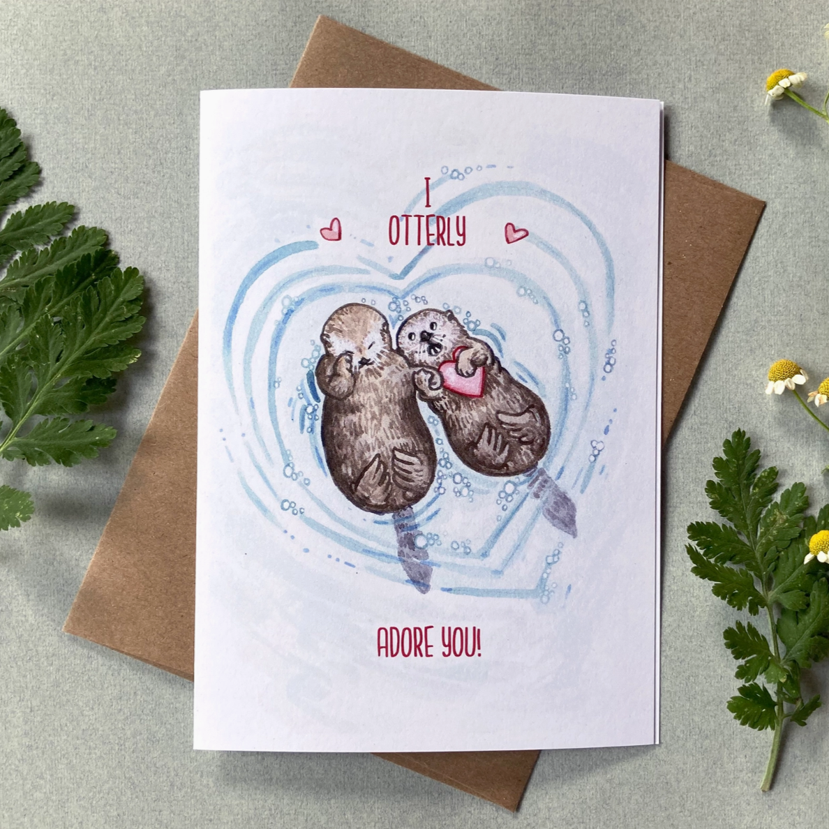•OTTERLY ADORE YOU• love card