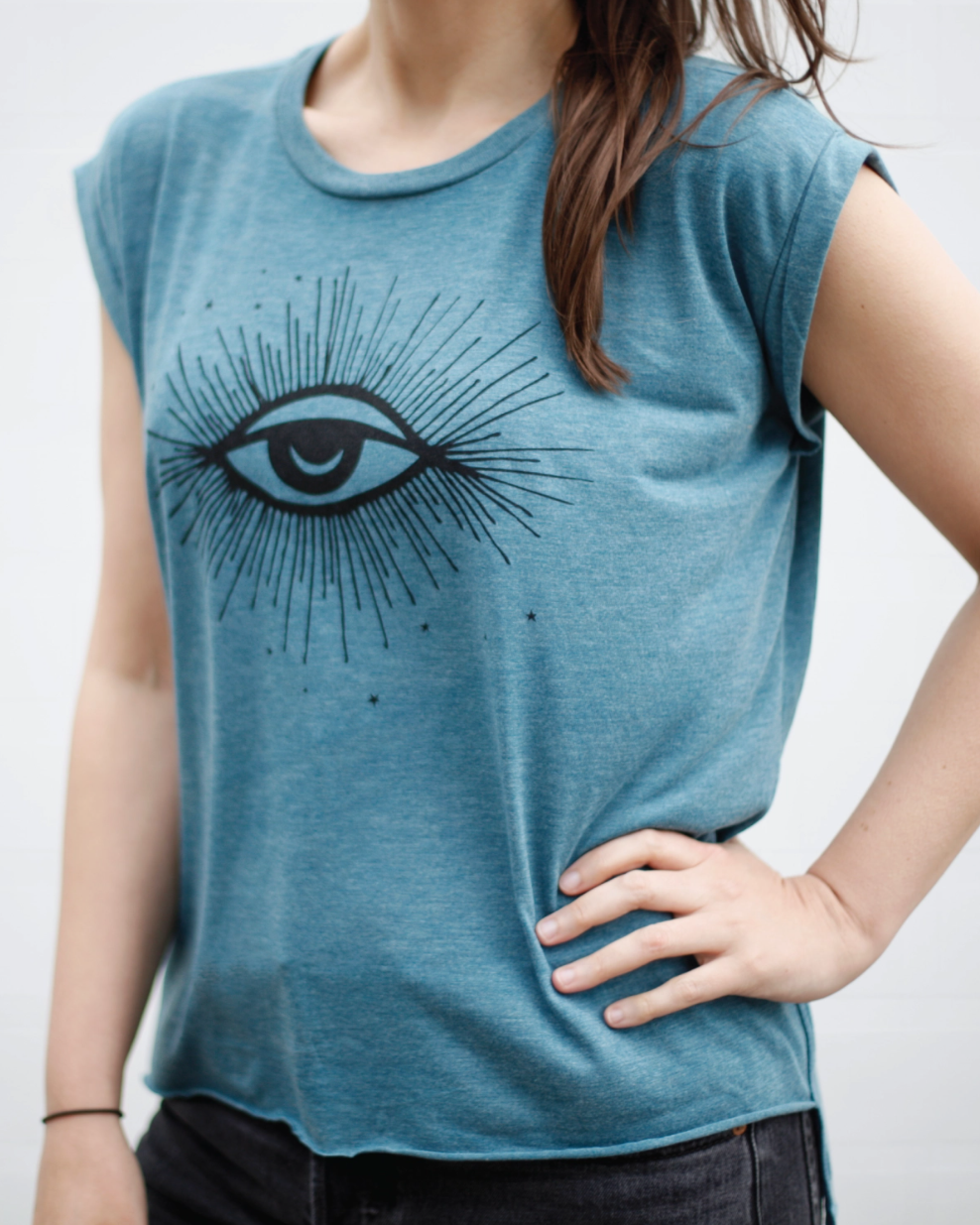 •HEX• viscose blend muscle tee (USA)
