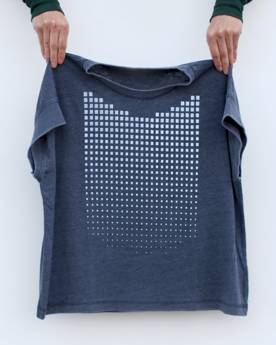 •GEO FADE• cotton blend boxy tee (USA)