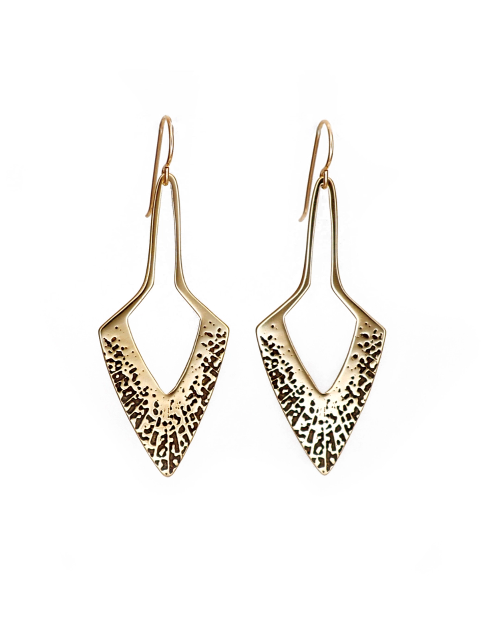 •VAL• gold dangle earrings